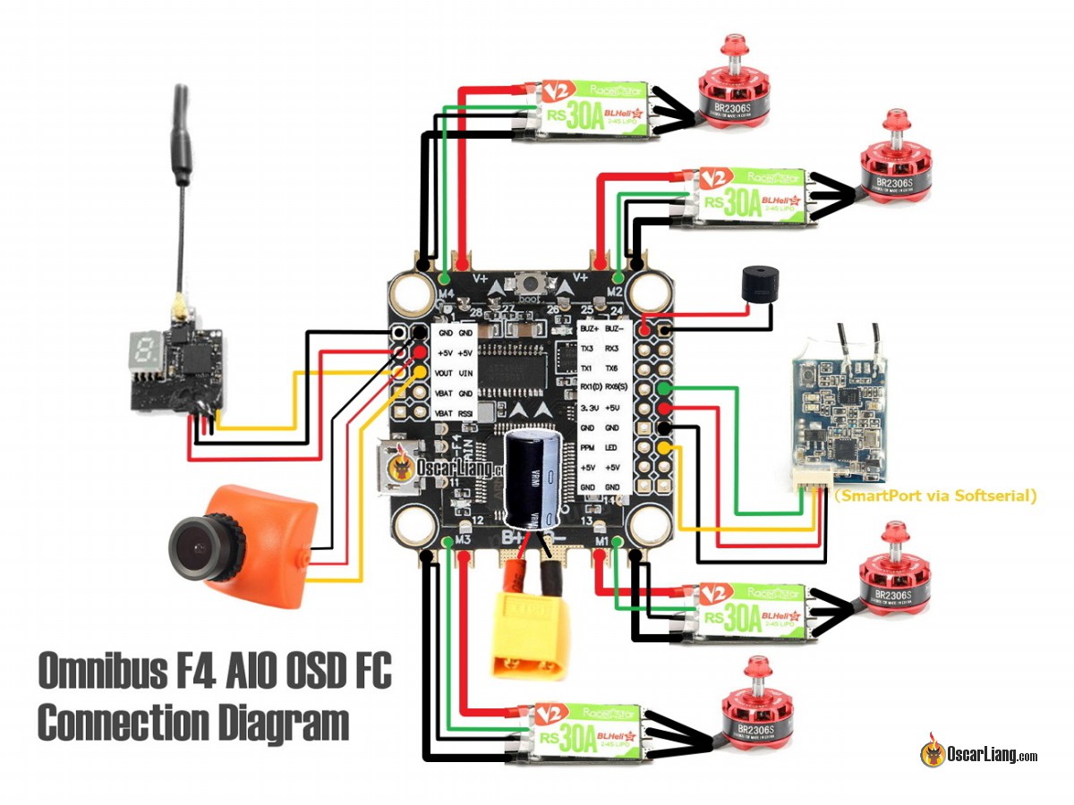 dys f4 flight controller wiring diagram
