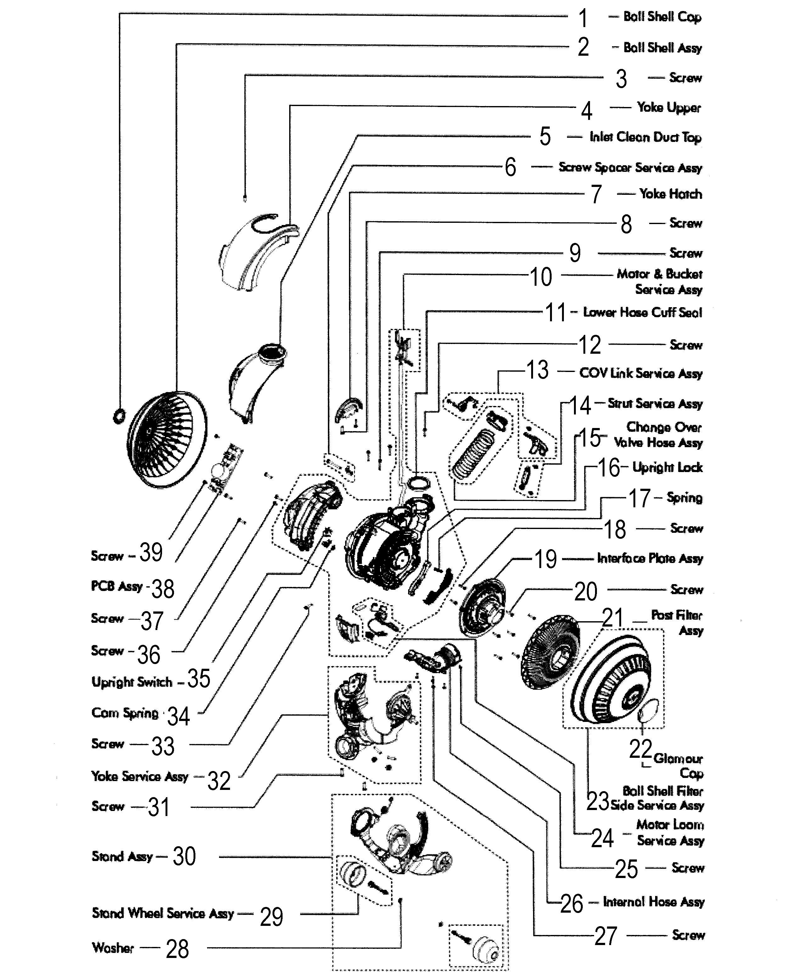 dyson dc15 parts diagram manual