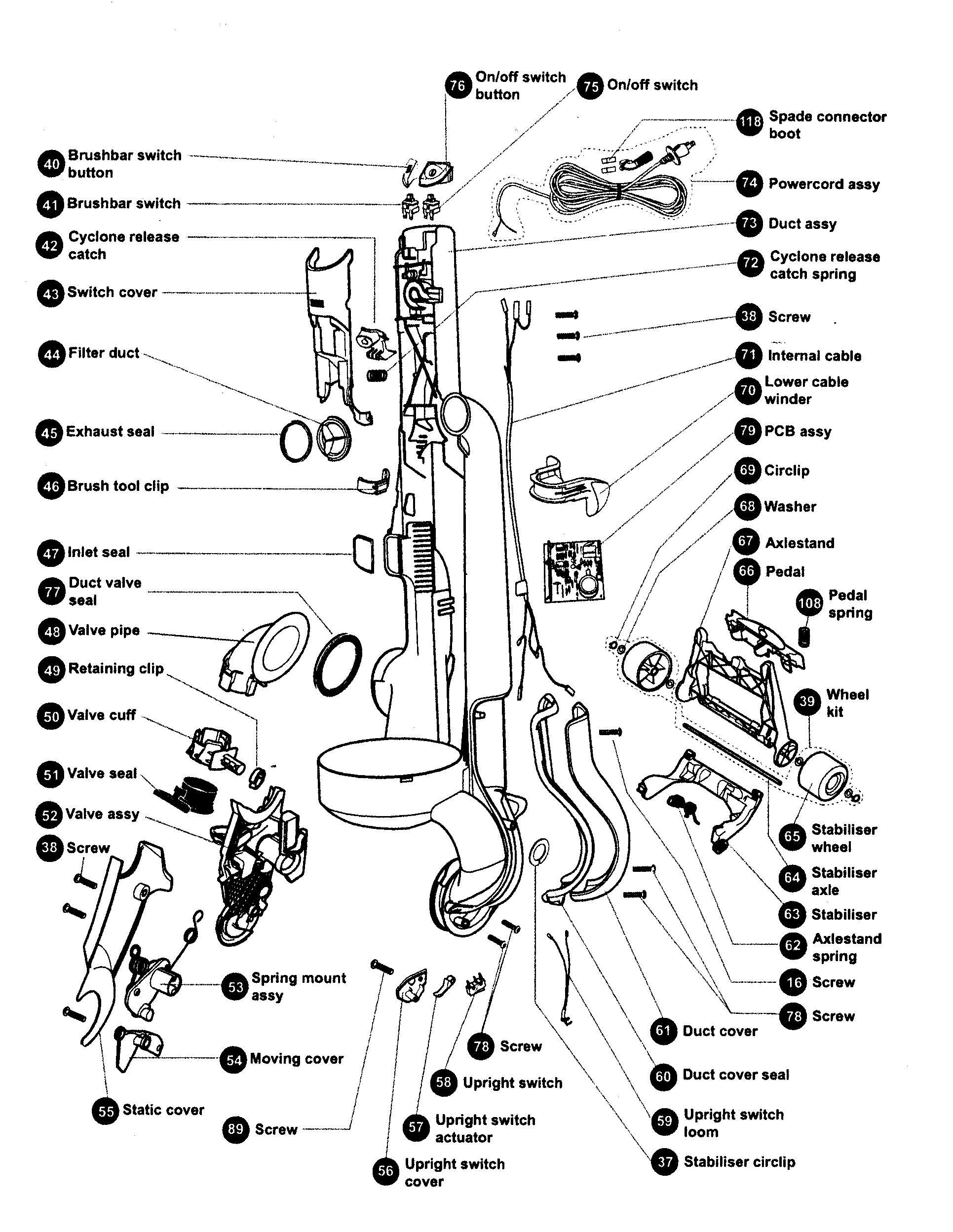 dyson dc15 parts diagram manual