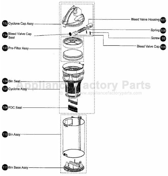 dyson dc18 parts diagram