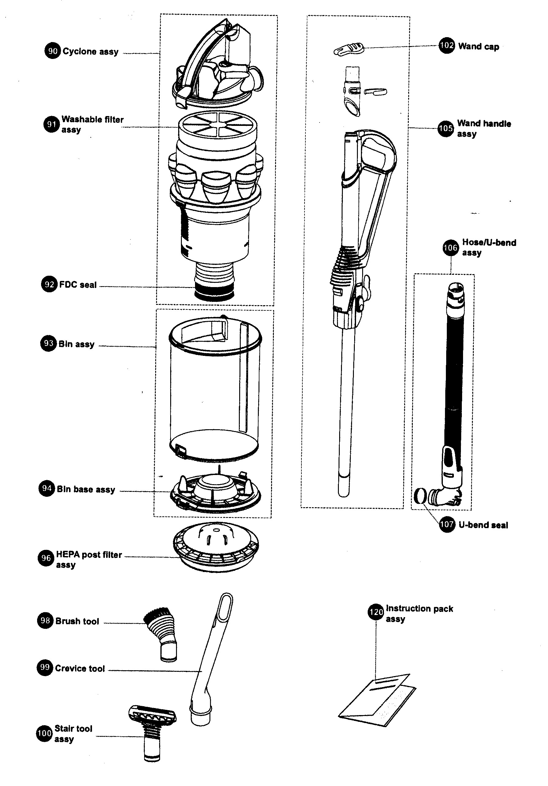 Dyson Ball Vacuum Parts Diagram