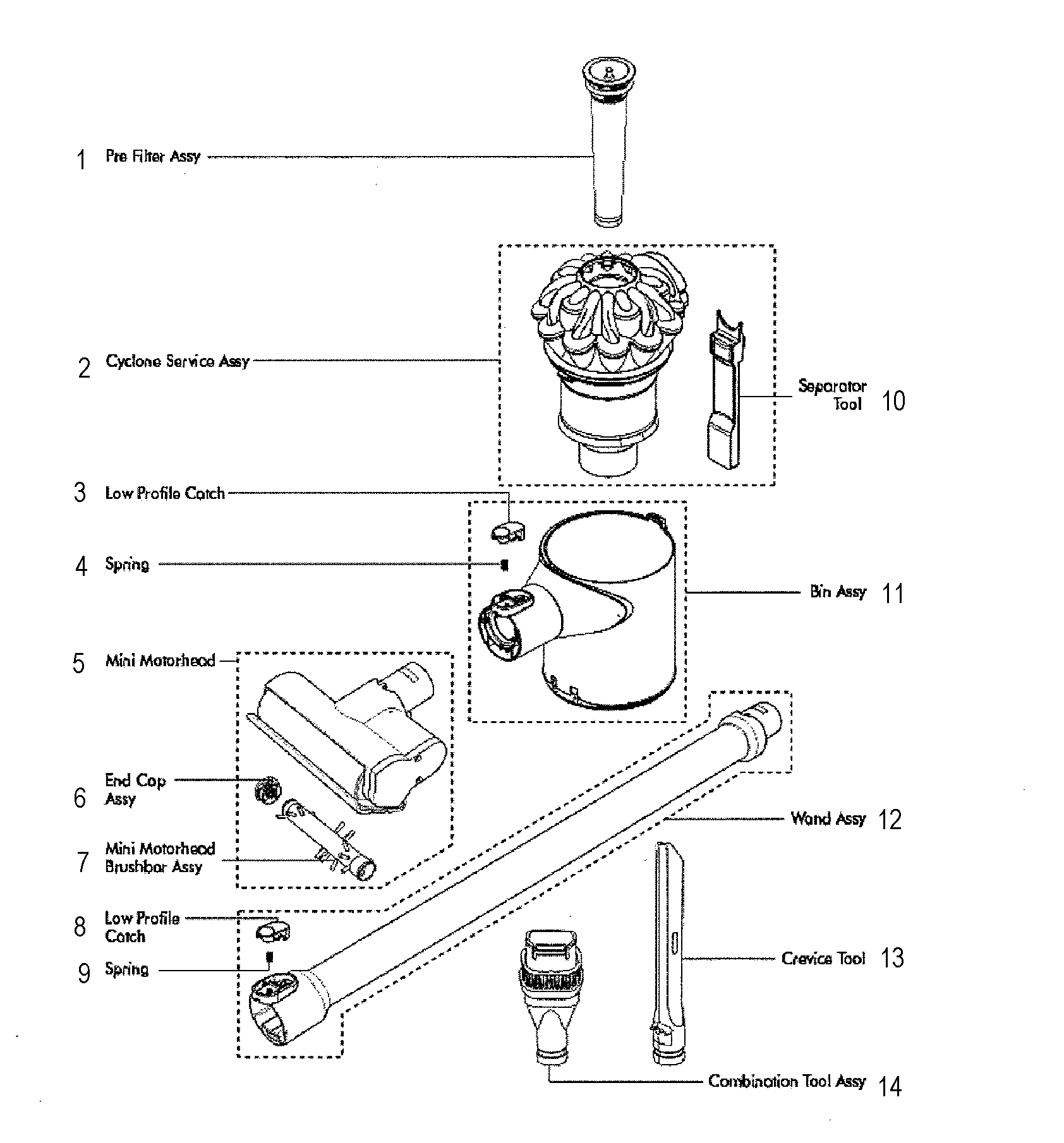 dyson v6 parts diagram