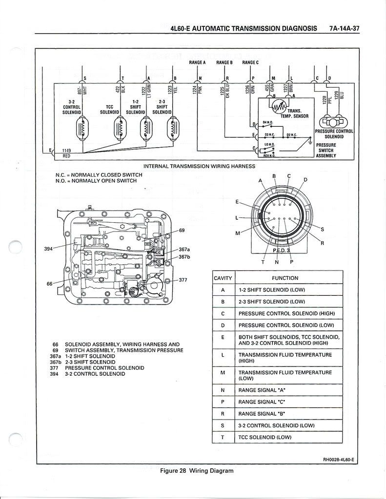 early 4l60e wiring diagram