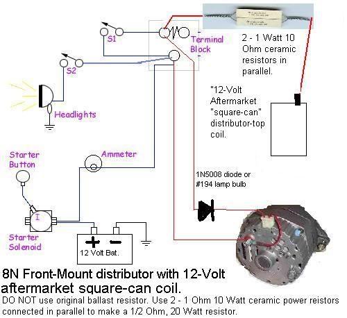 early 8n 12v wiring diagram