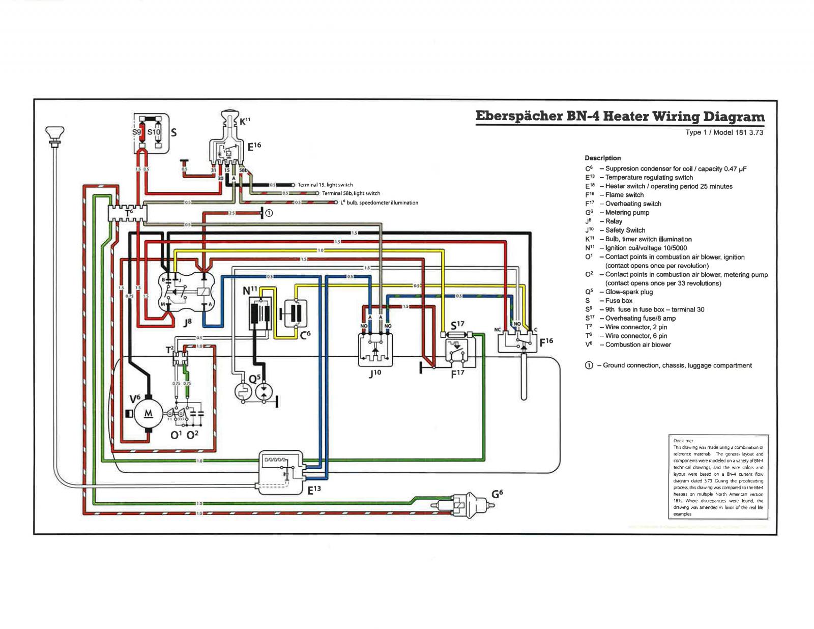 eberspacher wiring diagram d4