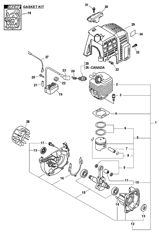 echo srm 210 trimmer parts diagram