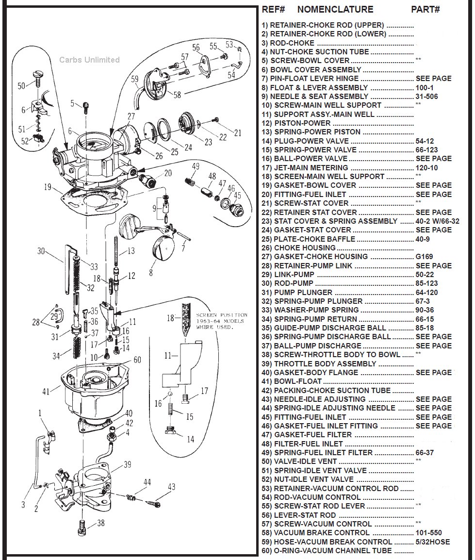 edelbrock 1406 parts diagram