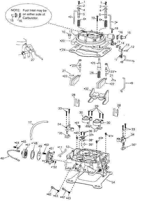 edelbrock 1406 parts diagram