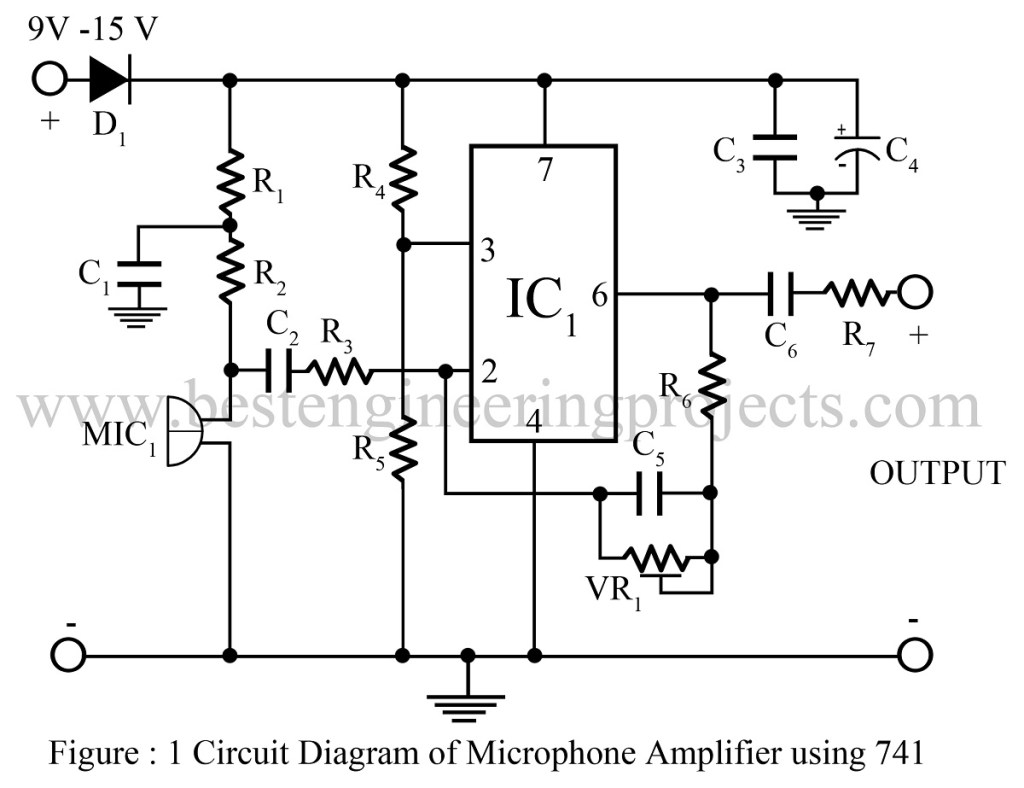 electret microphone cartridge wiring diagram