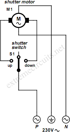 electric roller shutter wiring diagram
