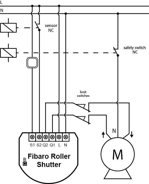 electric roller shutter wiring diagram