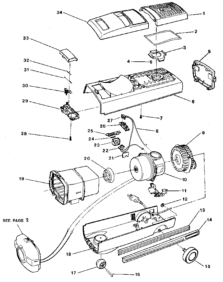 electrolux canister vacuum parts diagram