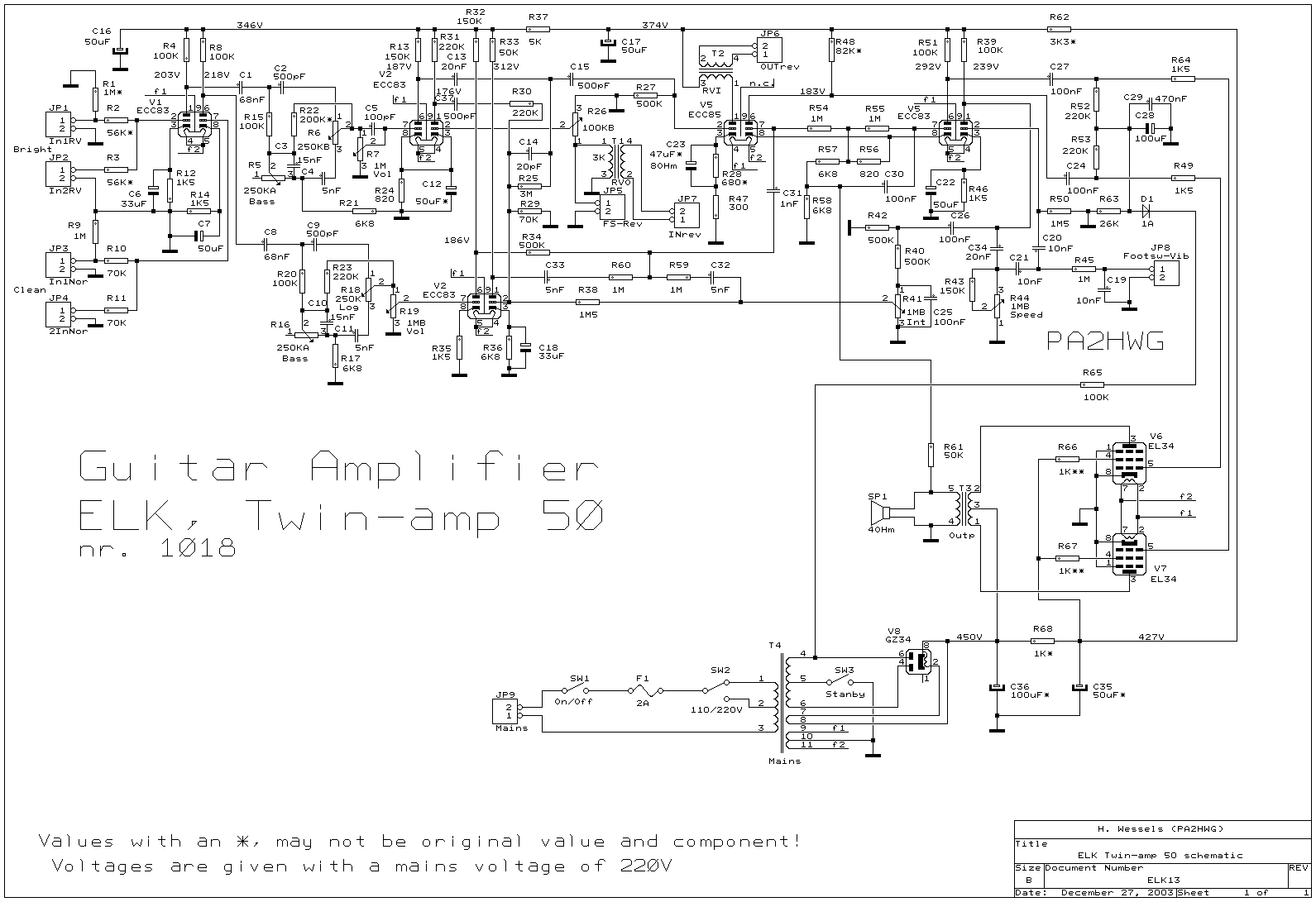 elk 965 wiring diagram