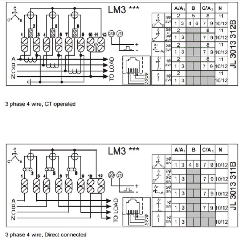 elster a1140 wiring diagram