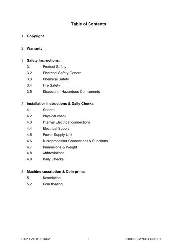 elvis 8 player coin pusher wiring diagram