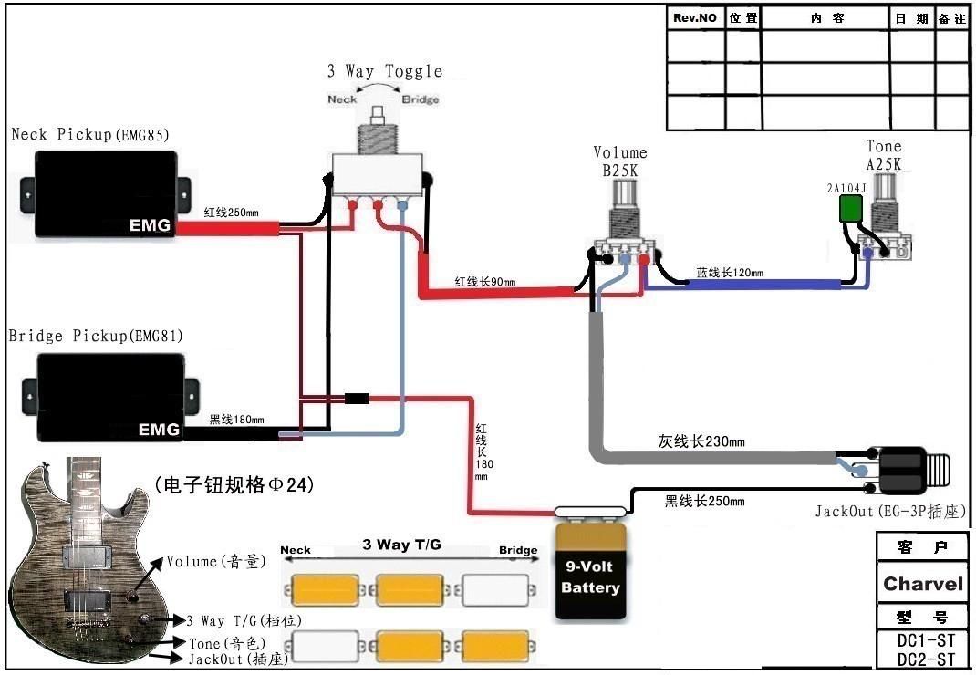 emg 81 85 les paul wiring diagram