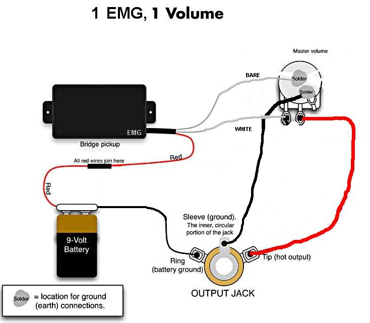 emg passive wiring diagram