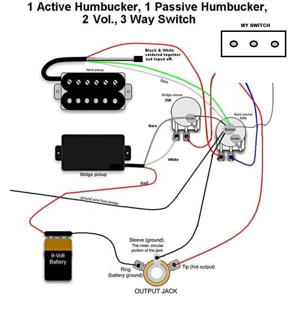 emg passive wiring diagram