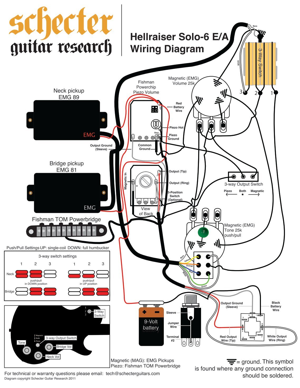 emg pj pickups wiring diagram