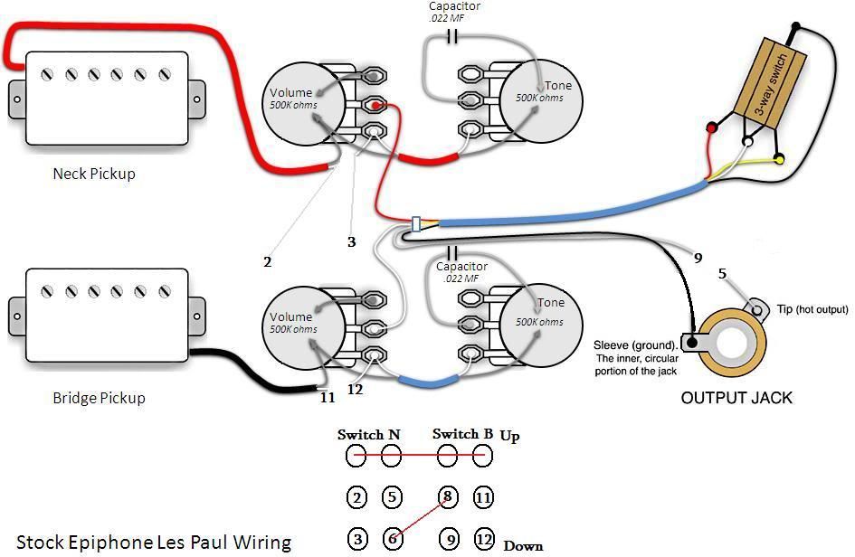 epiphone les paul traditional 2 wiring diagram