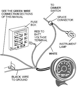 equus tachometer wiring