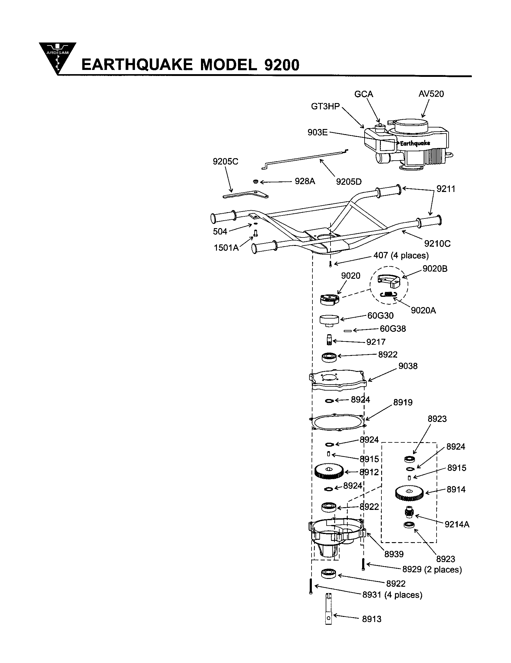 eskimo ice auger parts diagram