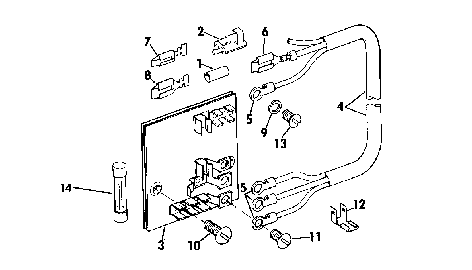 evinrude simplex control box diagram