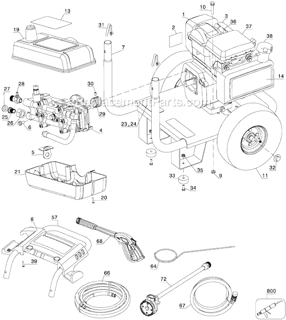 excell xr2600 parts diagram