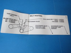 exmark drive belt diagram