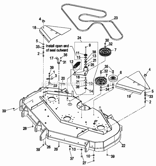 exmark lazer z belt diagram