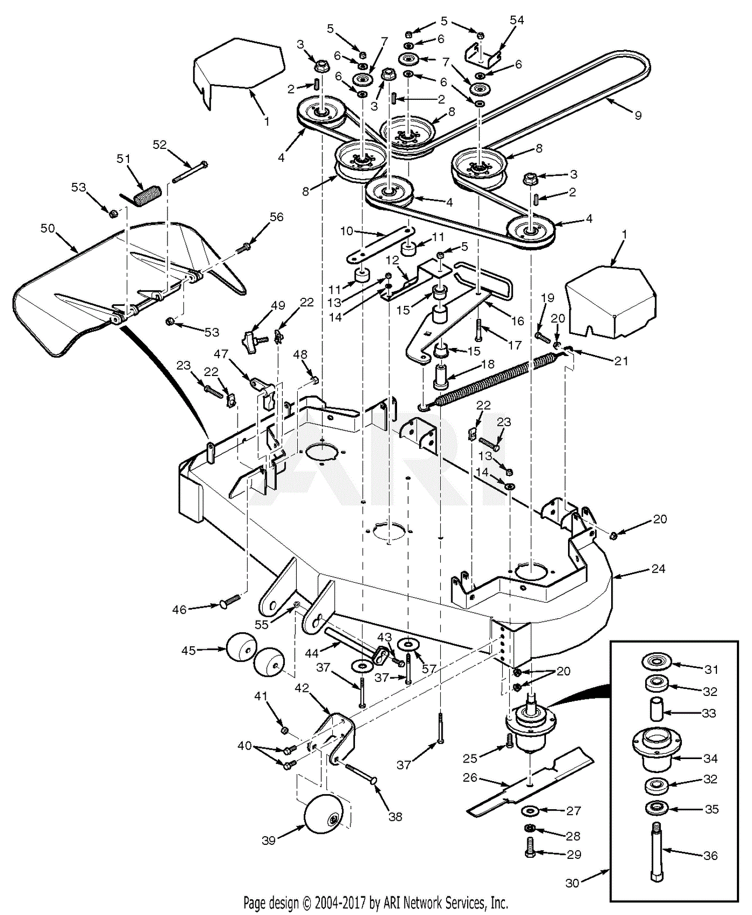 exmark quest drive belt diagram