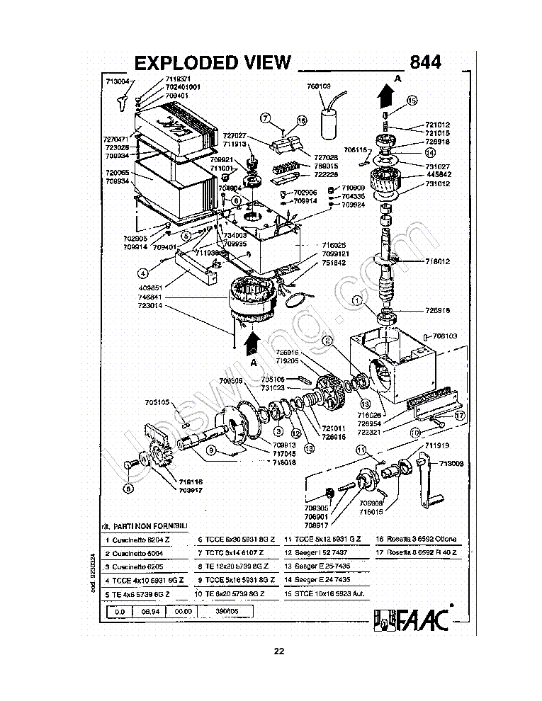 faac 770 wiring diagram