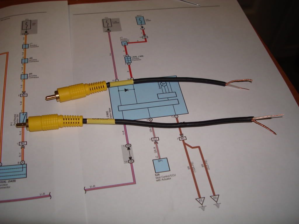 factory toyota sienna reverse camera wiring diagram