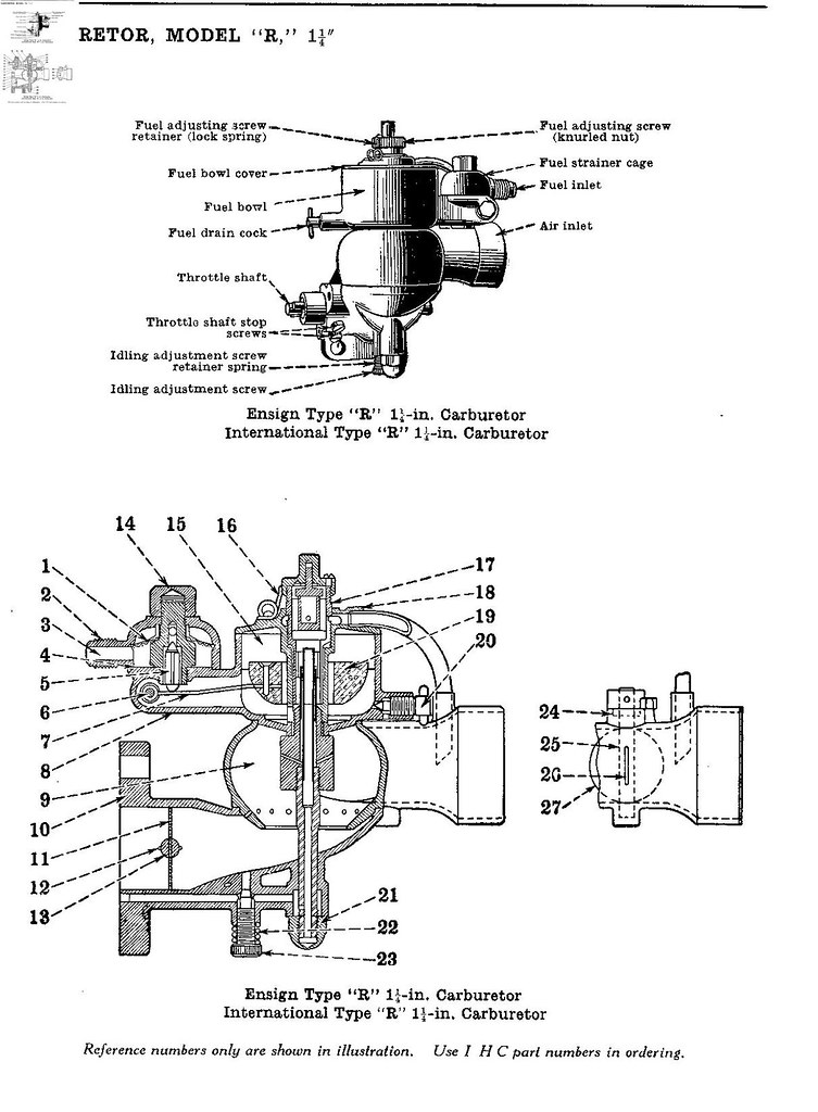 farmall h carburetor diagram