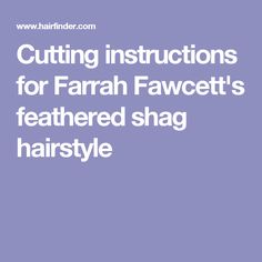 farrah fawcett haircut diagram