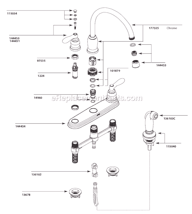 faucet aerator assembly diagram