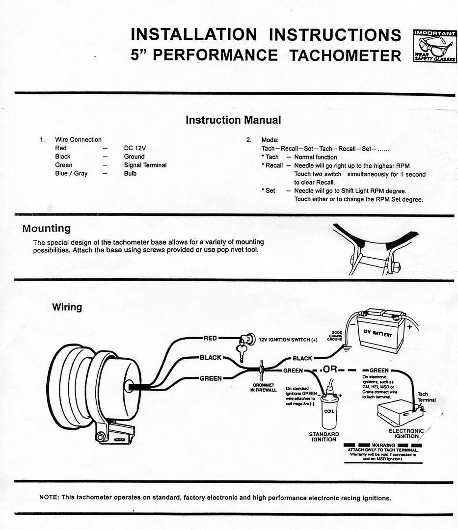 faze tachometer wiring diagram