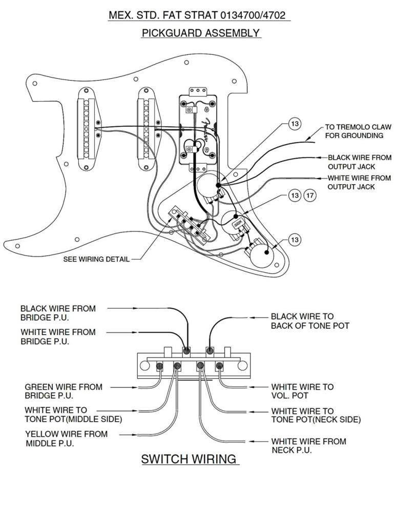 fender aerodyne wiring diagram