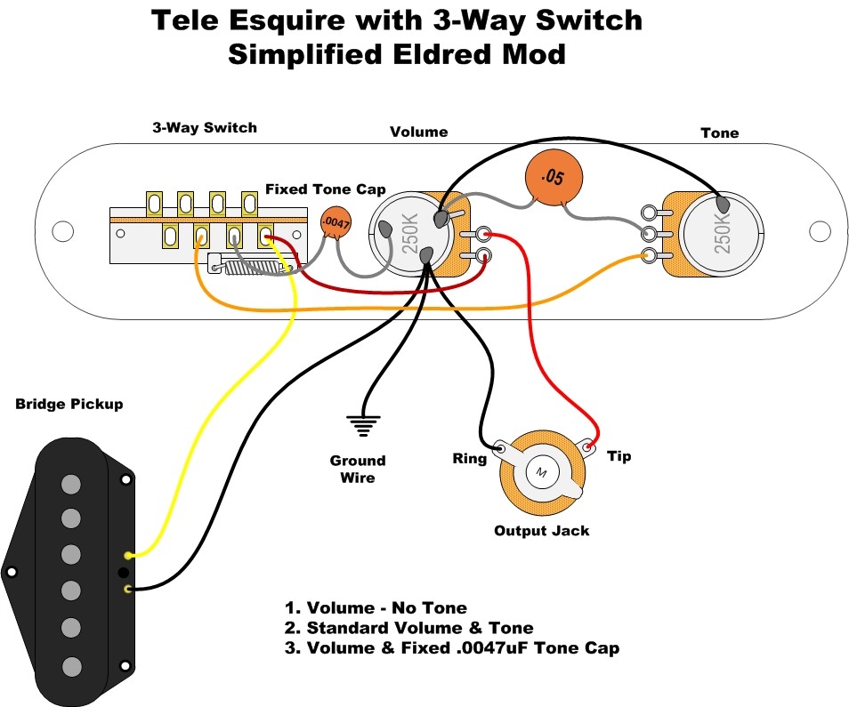 fender esquire wiring diagram