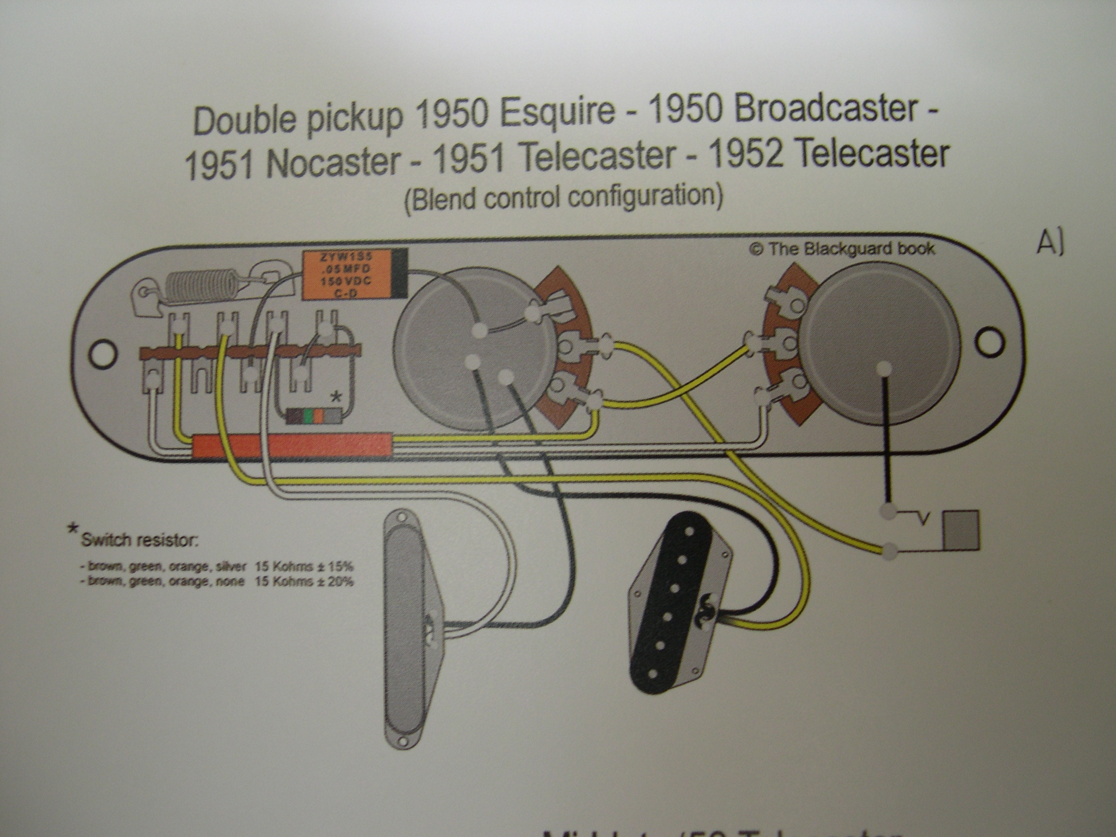 fender esquire wiring diagram original