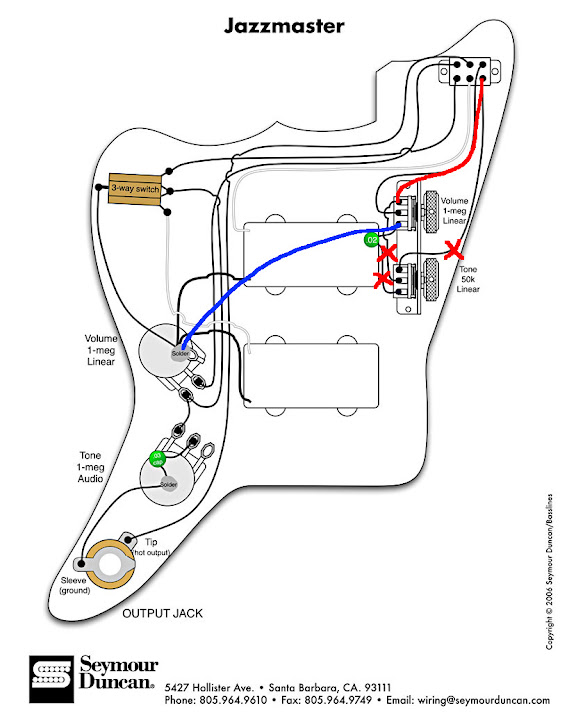 fender jaguar baritone wiring diagram