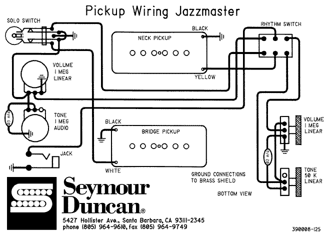 fender jazzmaster wiring diagram