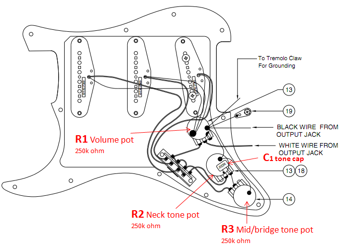fender vintage noiseless telecaster neck pickup 3 wires with white neck wire wiring diagram