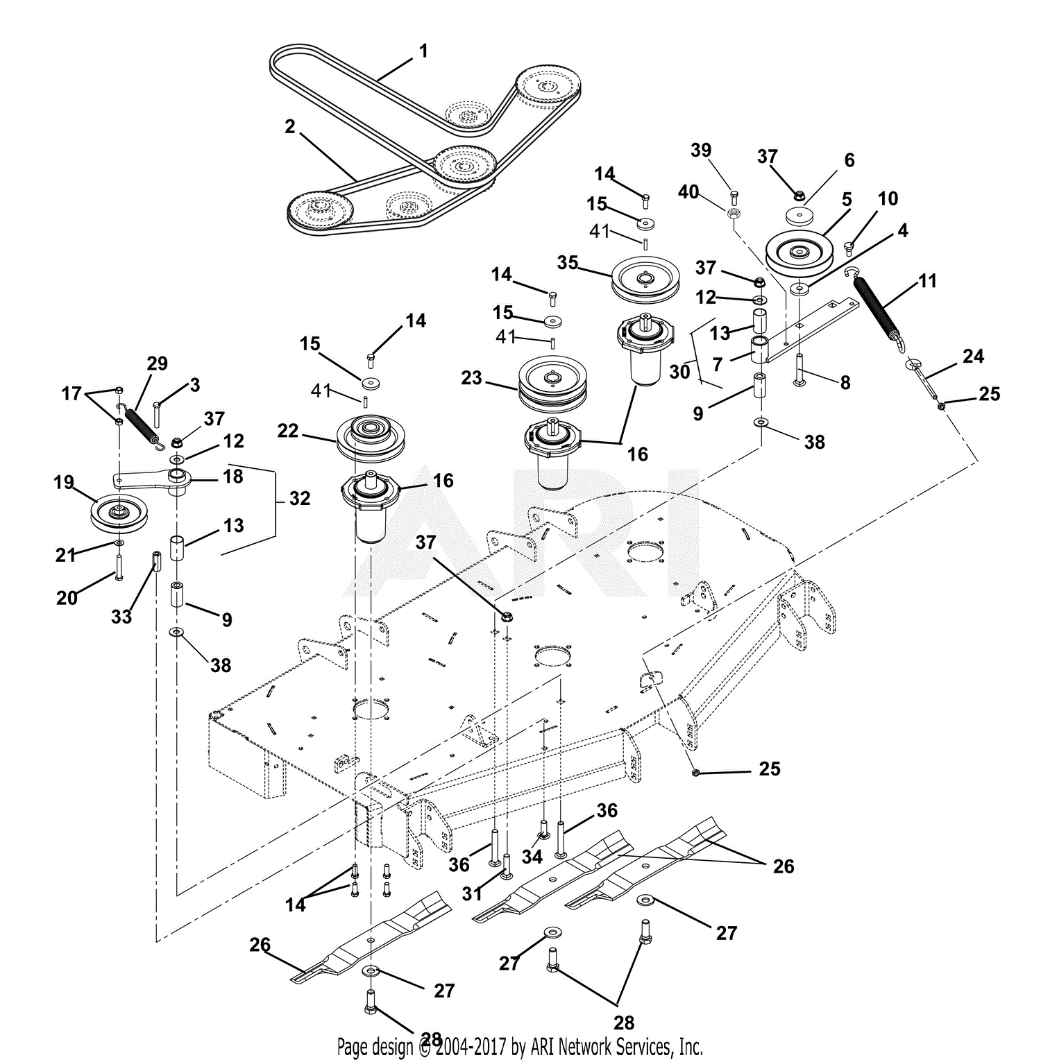 ferris is500z belt diagram