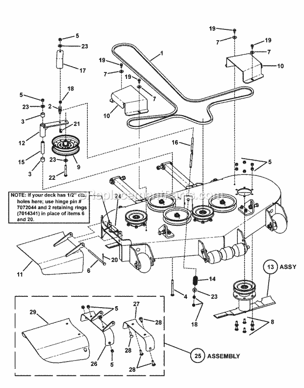 ferris is500z belt diagram