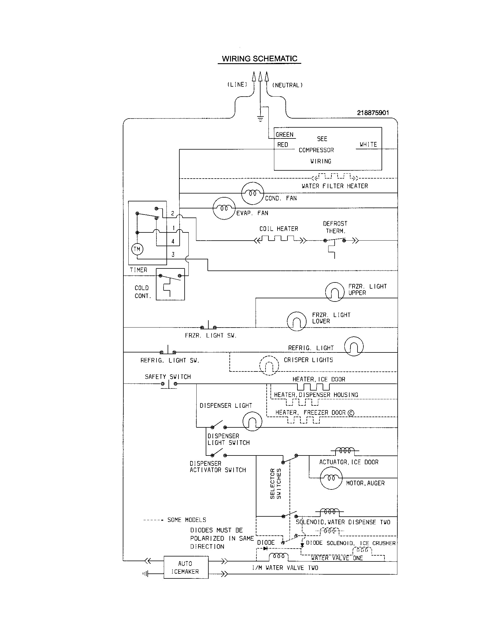 ffhs2311lbo frigidaire wiring diagram