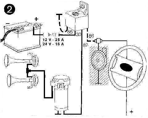 fiamm air horn wiring diagram