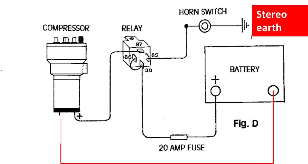 Air Horn Installation Diagram