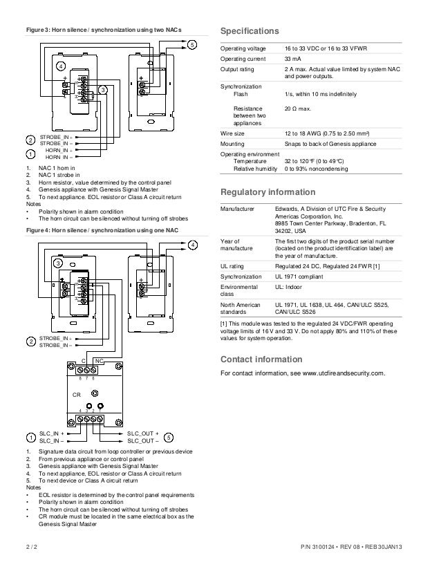 fire alarm horn strobe wiring diagram