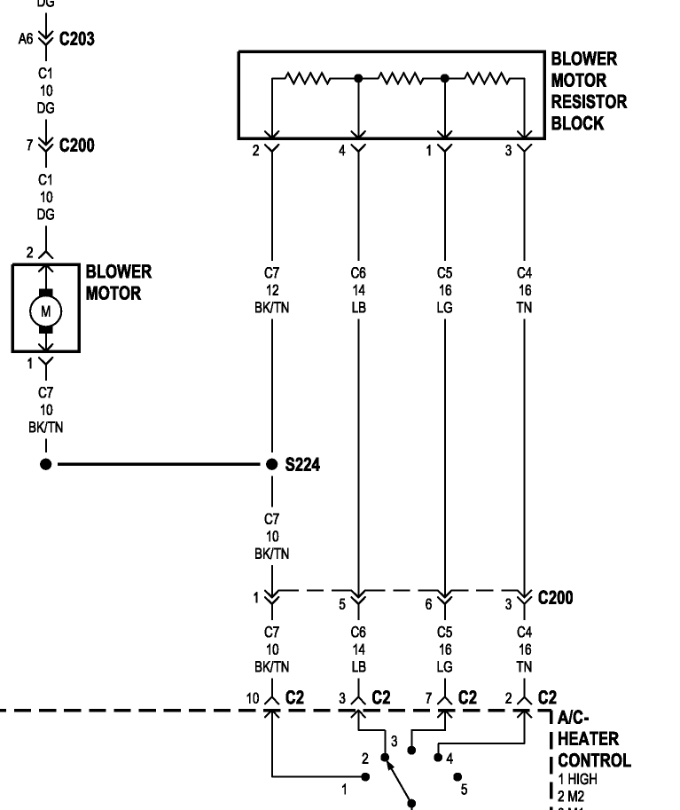 fj cruiser blower motor resistor plug wiring diagram